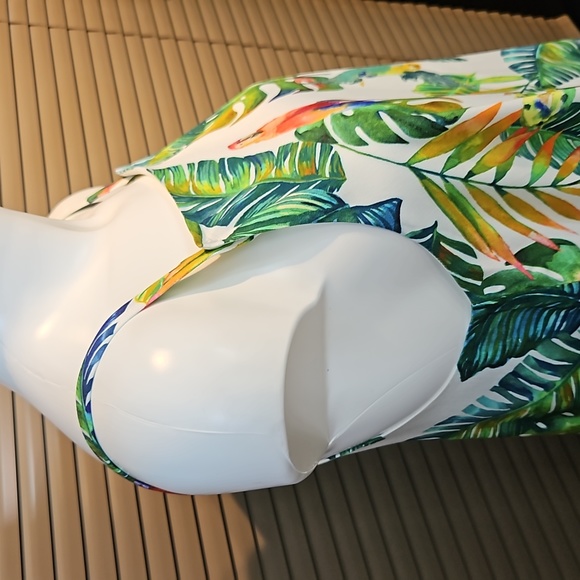 NWT Mexx tropical floral strap summer top, lined, viscose, 14 yrs fits UK 6-8-10 - Picture 8 of 17